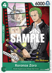 Roronoa Zoro - OP02-043 - P - Paramount War Pre-release Promo